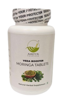 Veda-Booster – Moringa Leaf Powder Tablets (120 Tabs)