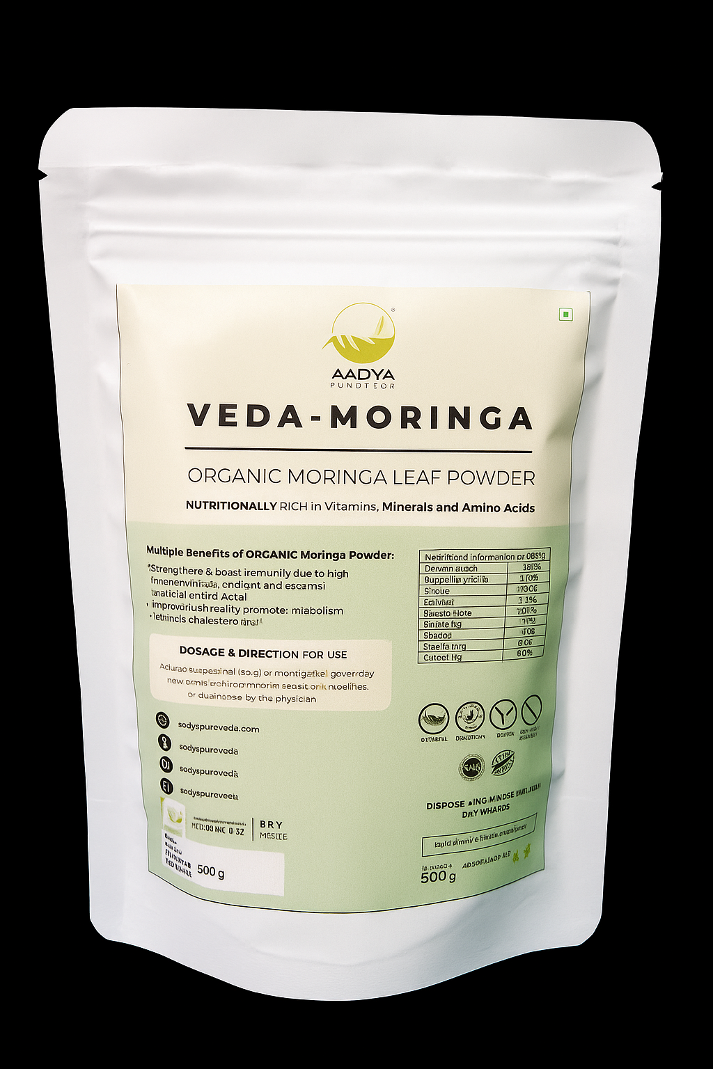 Veda-Moringa – Moringa Leaf Powder (100g)
