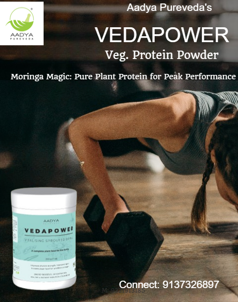 Veda-Power – Moringa Plant Protein Powder (100g)